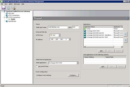 Viewing the management console