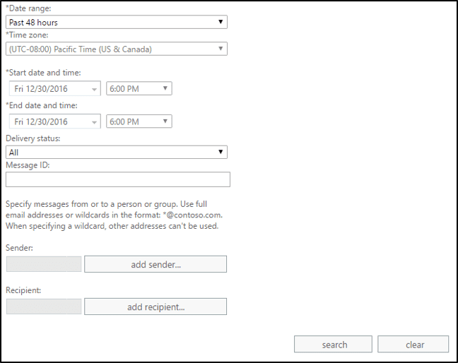 message trace details